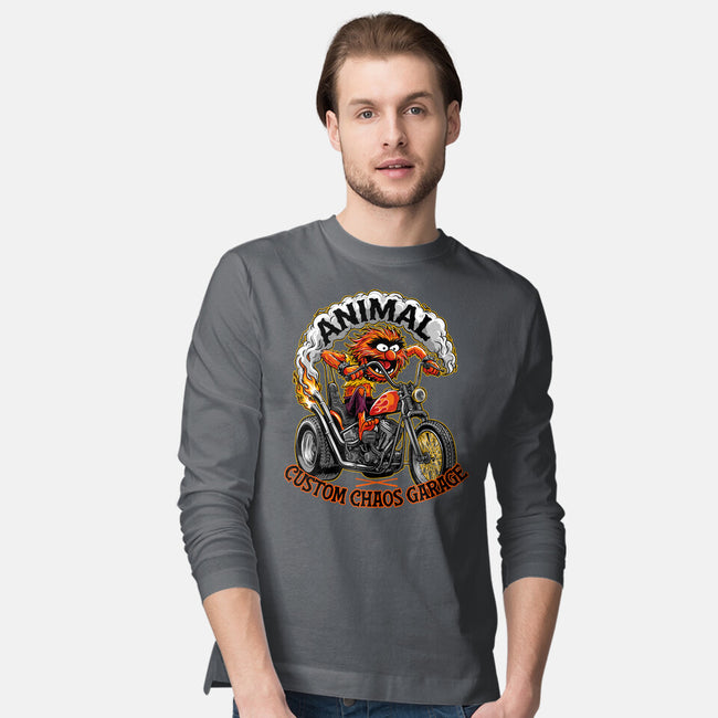 Animal Custom Chaos Garage-Mens-Long Sleeved-Tee-OPIPPI