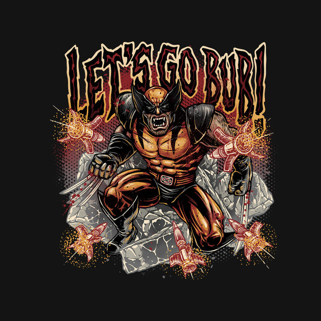 Let’s Go Bub-None-Drawstring-Bag-glitchygorilla