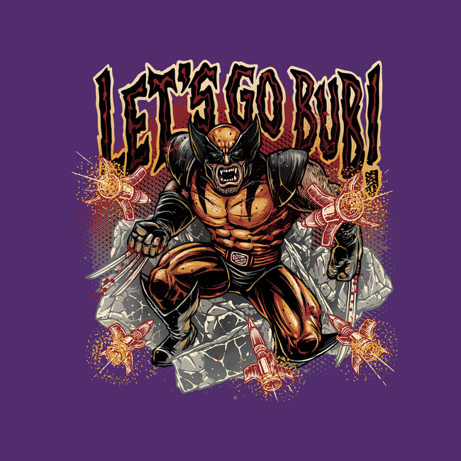 Let’s Go Bub-None-Drawstring-Bag-glitchygorilla