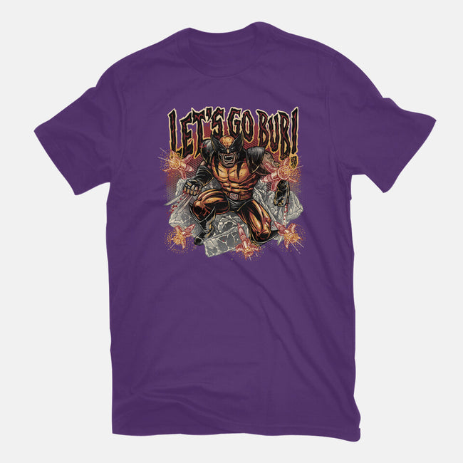 Let’s Go Bub-Womens-Fitted-Tee-glitchygorilla
