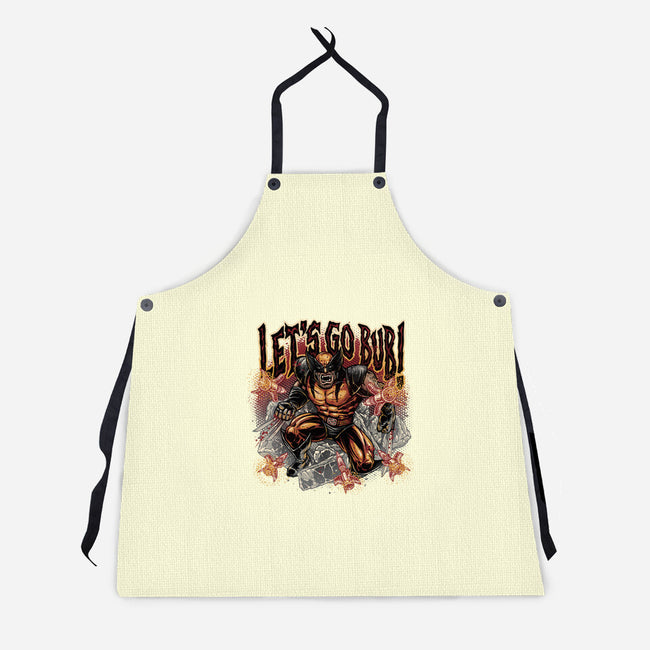Let’s Go Bub-Unisex-Kitchen-Apron-glitchygorilla