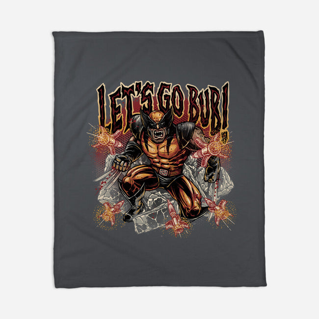 Let’s Go Bub-None-Fleece-Blanket-glitchygorilla