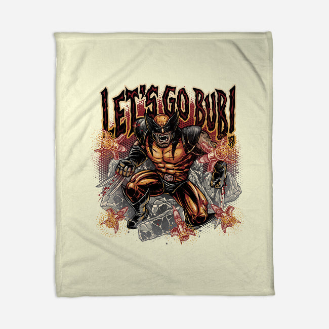 Let’s Go Bub-None-Fleece-Blanket-glitchygorilla