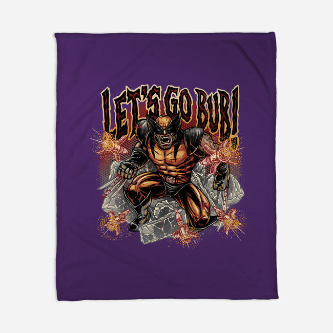Let’s Go Bub-None-Fleece-Blanket-glitchygorilla