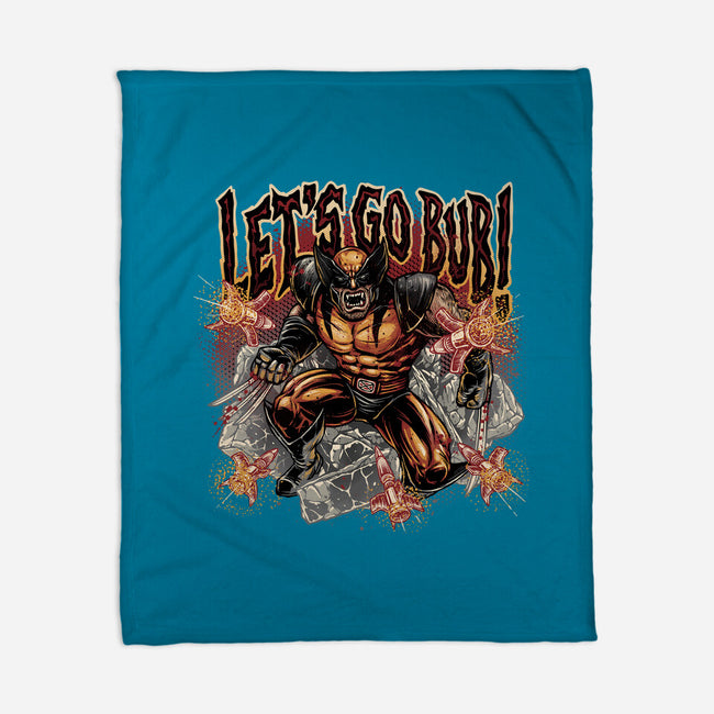Let’s Go Bub-None-Fleece-Blanket-glitchygorilla