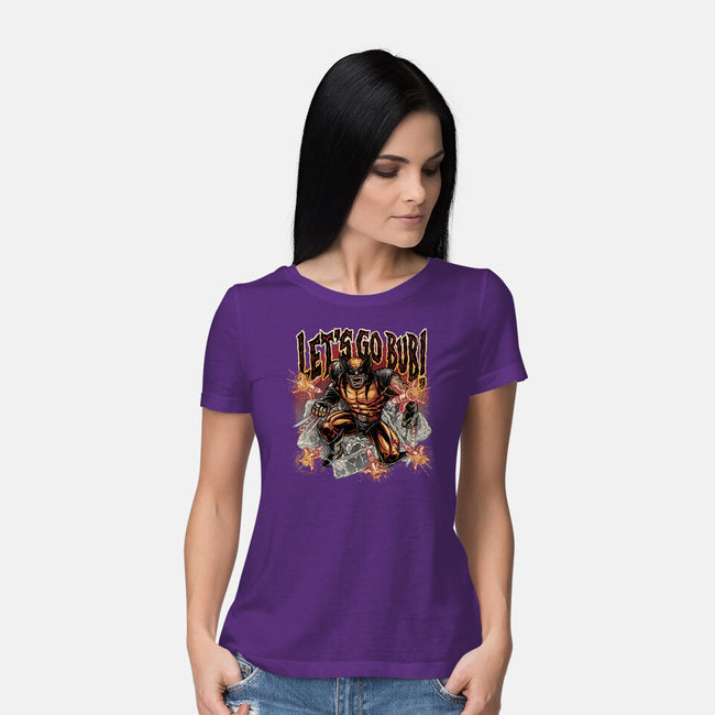 Let’s Go Bub-Womens-Basic-Tee-glitchygorilla