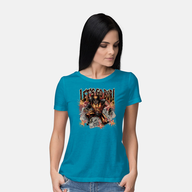 Let’s Go Bub-Womens-Basic-Tee-glitchygorilla
