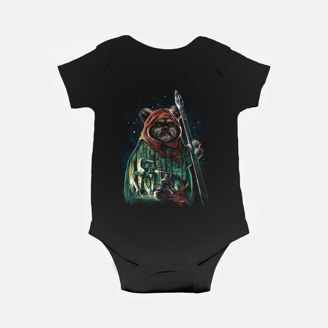 The Defense Of Endor-Baby-Basic-Onesie-zascanauta