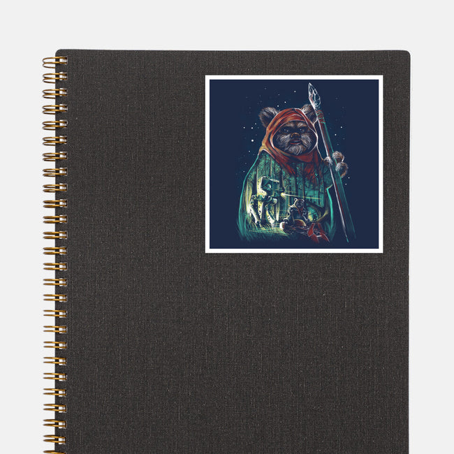 The Defense Of Endor-None-Glossy-Sticker-zascanauta