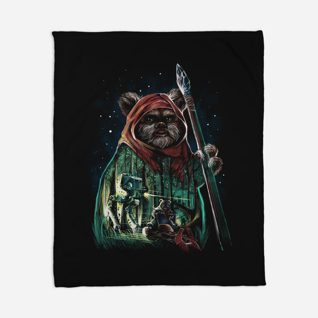 The Defense Of Endor-None-Fleece-Blanket-zascanauta