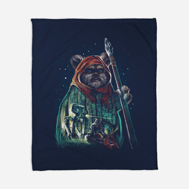 The Defense Of Endor-None-Fleece-Blanket-zascanauta