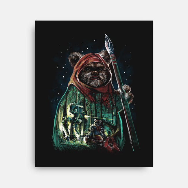 The Defense Of Endor-None-Stretched-Canvas-zascanauta