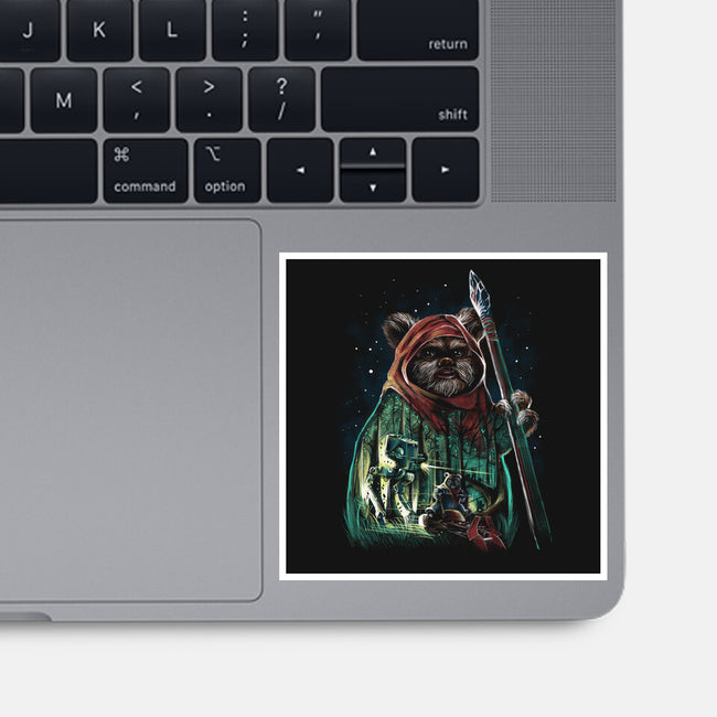 The Defense Of Endor-None-Glossy-Sticker-zascanauta