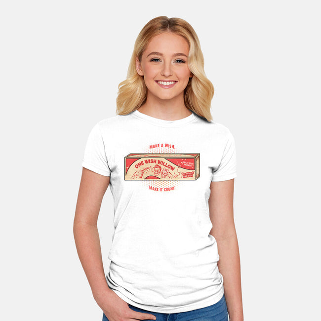 One Wish Willow-Womens-Fitted-Tee-palmstreet