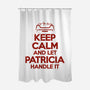 Let Patricia Handle It-None-Polyester-Shower Curtain-teesgeex