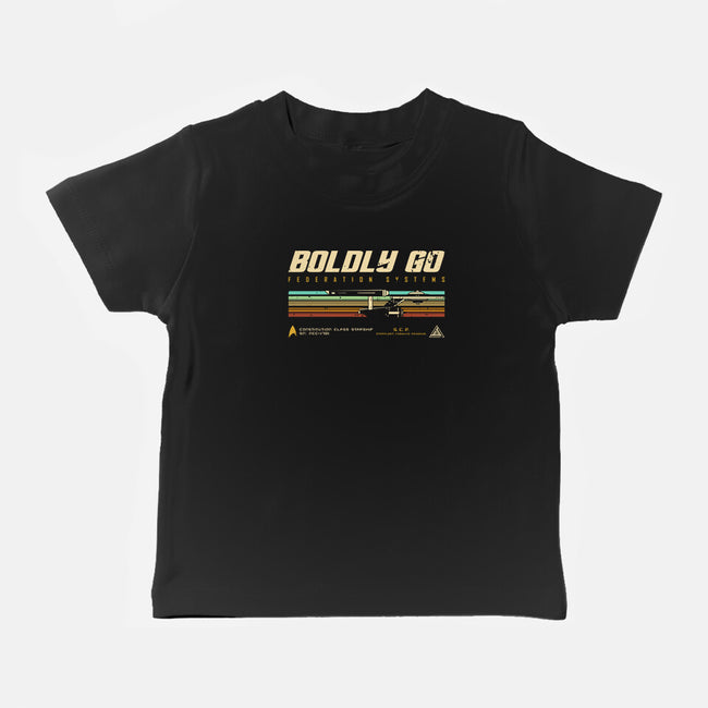 Retro Vintage Starship-Baby-Basic-Tee-retrodivision