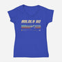 Retro Vintage Starship-Womens-V-Neck-Tee-retrodivision