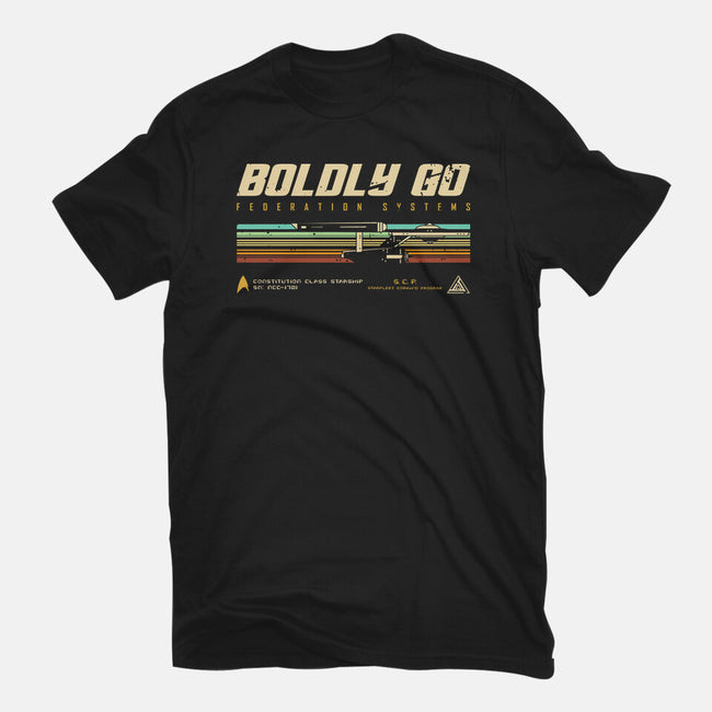 Retro Vintage Starship-Unisex-Basic-Tee-retrodivision
