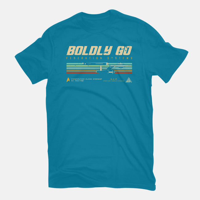 Retro Vintage Starship-Unisex-Basic-Tee-retrodivision