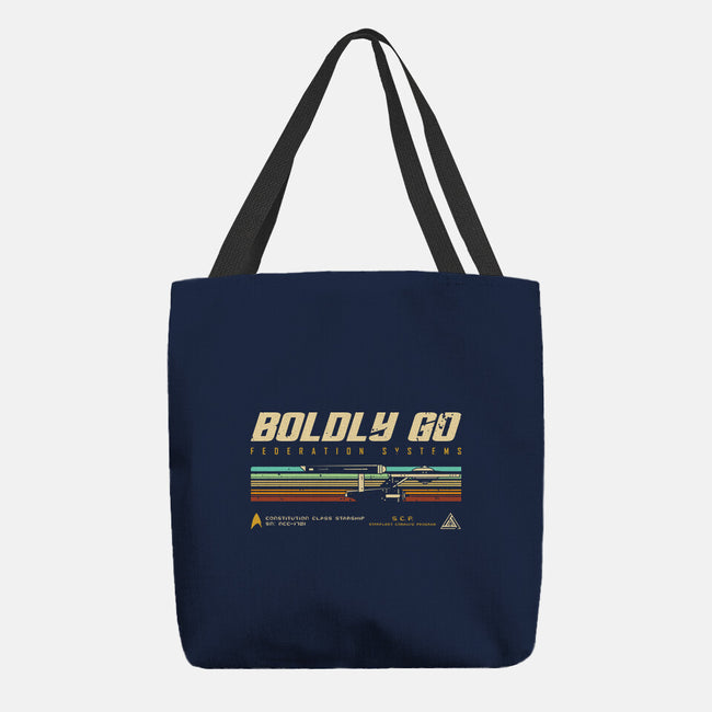 Retro Vintage Starship-None-Basic Tote-Bag-retrodivision