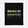 Retro Vintage Starship-None-Fleece-Blanket-retrodivision