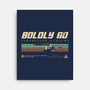 Retro Vintage Starship-None-Stretched-Canvas-retrodivision