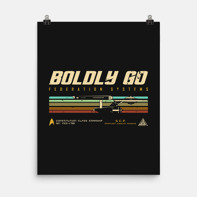 Retro Vintage Starship-None-Matte-Poster-retrodivision