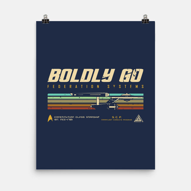 Retro Vintage Starship-None-Matte-Poster-retrodivision