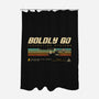 Retro Vintage Starship-None-Polyester-Shower Curtain-retrodivision