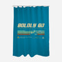 Retro Vintage Starship-None-Polyester-Shower Curtain-retrodivision