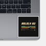 Retro Vintage Starship-None-Glossy-Sticker-retrodivision