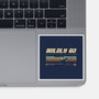 Retro Vintage Starship-None-Glossy-Sticker-retrodivision