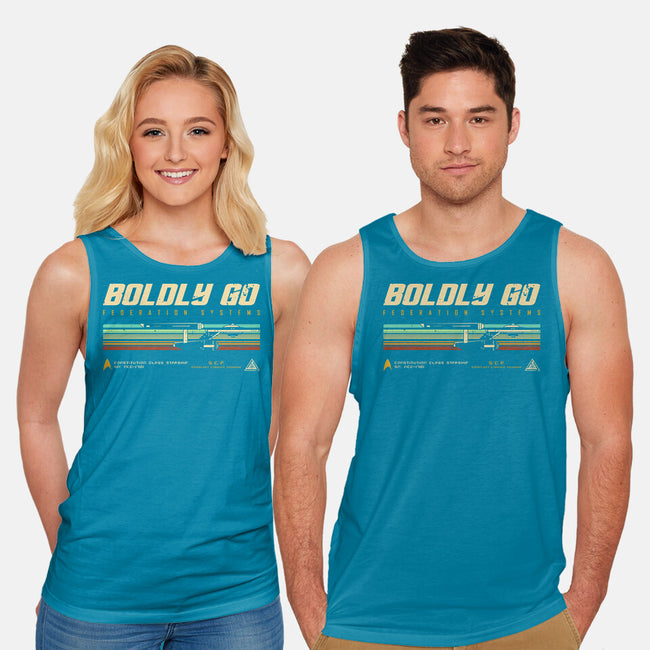 Retro Vintage Starship-Unisex-Basic-Tank-retrodivision