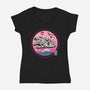 Fuji Hope-Womens-V-Neck-Tee-retrodivision