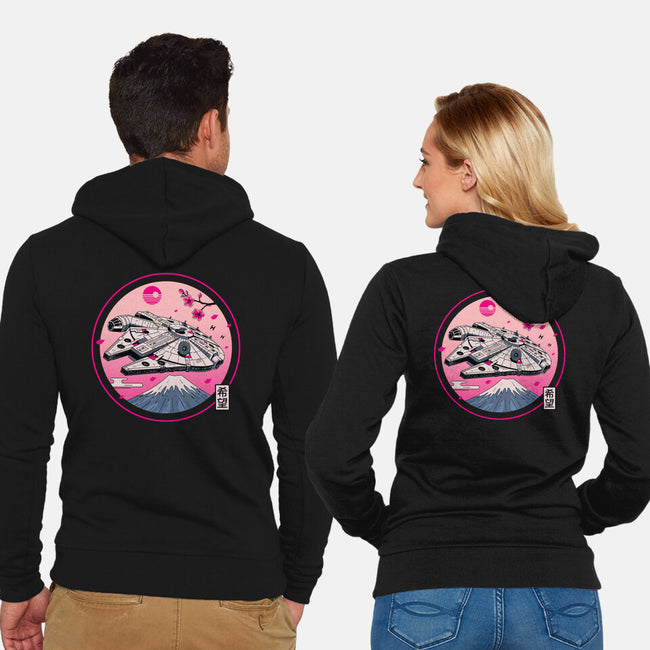Fuji Hope-Unisex-Zip-Up-Sweatshirt-retrodivision