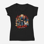 Nonbeliever Pilgrim-Womens-V-Neck-Tee-PrimePremne