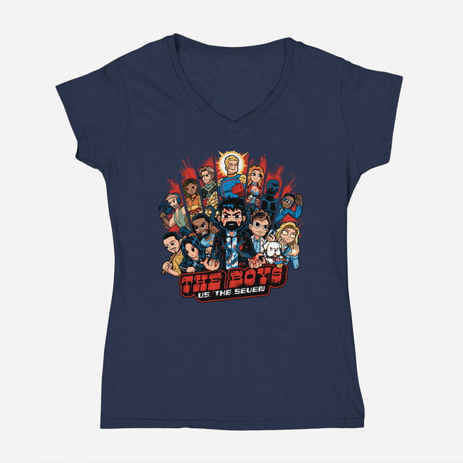 Nonbeliever Pilgrim-Womens-V-Neck-Tee-PrimePremne