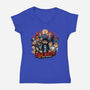 Nonbeliever Pilgrim-Womens-V-Neck-Tee-PrimePremne