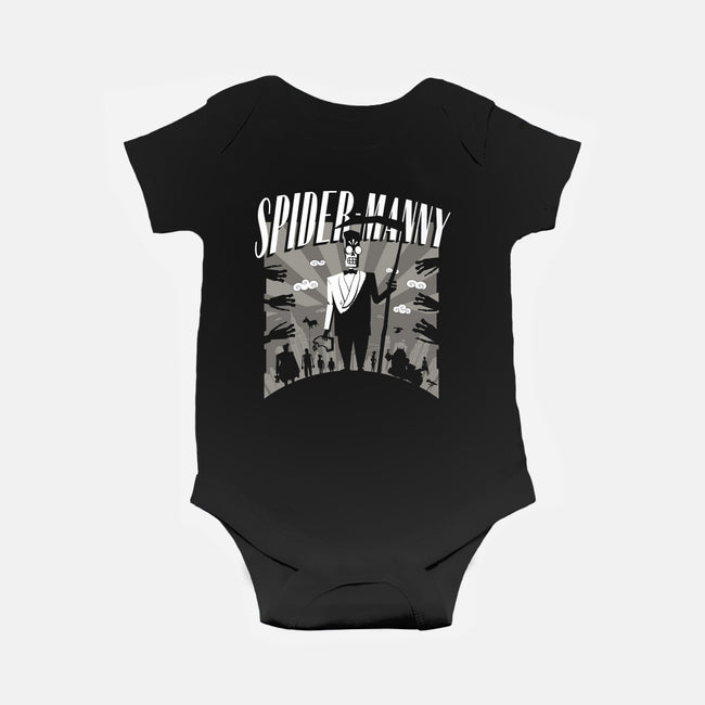 Spider Manny-Baby-Basic-Onesie-rocketman_art