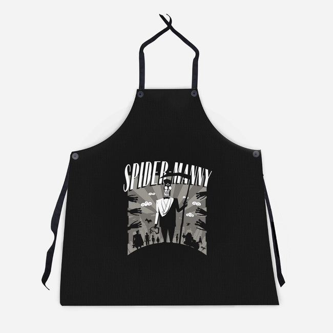 Spider Manny-Unisex-Kitchen-Apron-rocketman_art