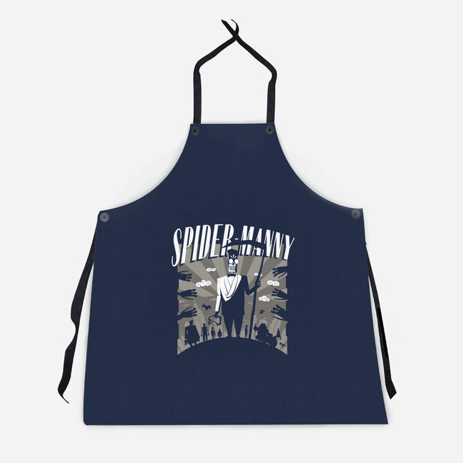 Spider Manny-Unisex-Kitchen-Apron-rocketman_art