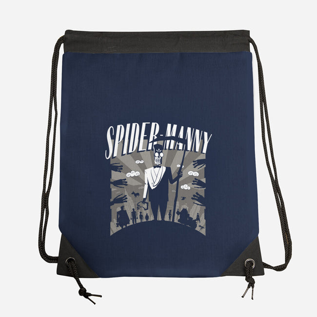 Spider Manny-None-Drawstring-Bag-rocketman_art