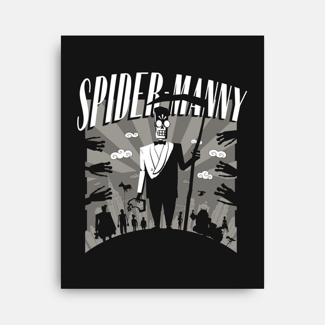 Spider Manny-None-Stretched-Canvas-rocketman_art