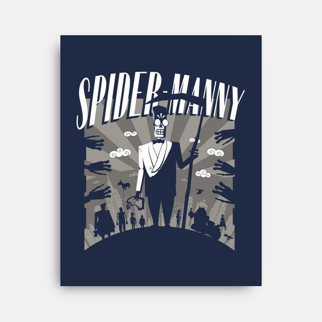 Spider Manny-None-Stretched-Canvas-rocketman_art