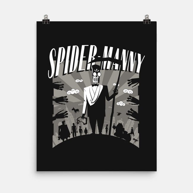 Spider Manny-None-Matte-Poster-rocketman_art