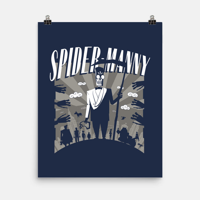 Spider Manny-None-Matte-Poster-rocketman_art