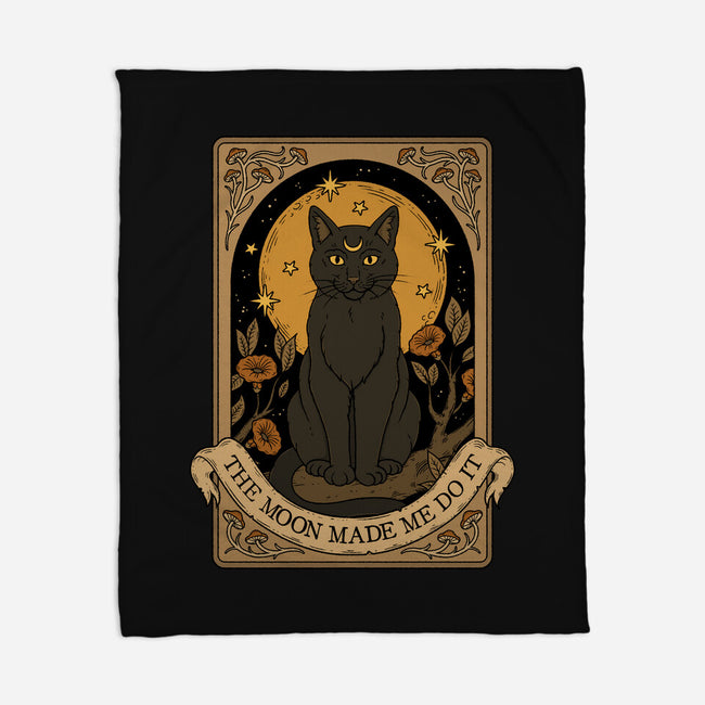 The Moon Made Me Do It-None-Fleece-Blanket-Thiago Correa
