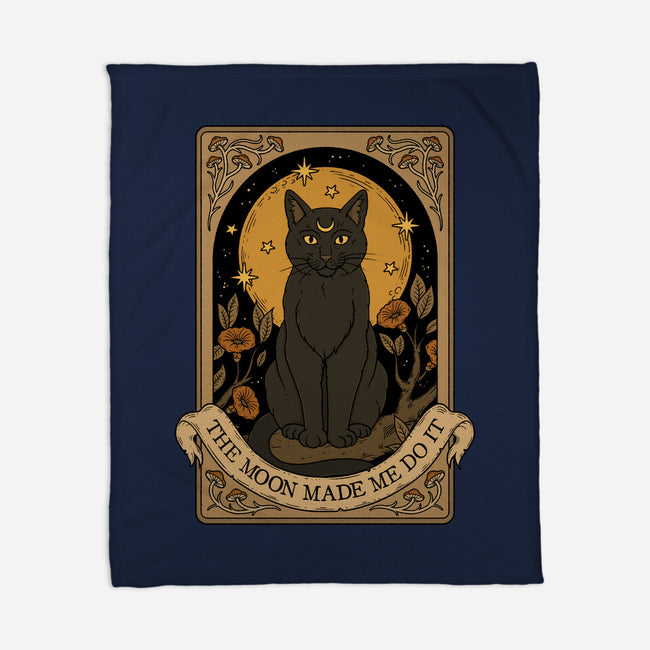 The Moon Made Me Do It-None-Fleece-Blanket-Thiago Correa