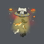 UFO Meow-Womens-Fitted-Tee-Freecheese