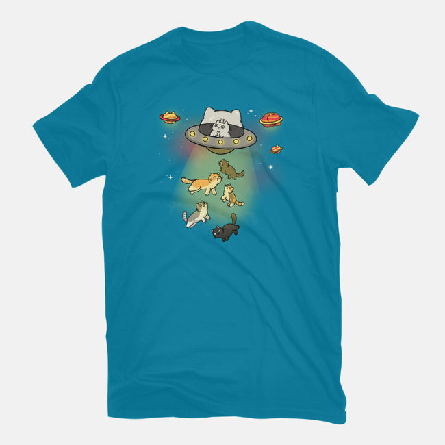 UFO Meow-Unisex-Basic-Tee-Freecheese